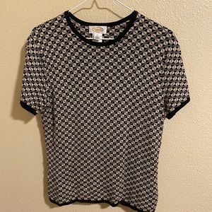 Talbots Checkered Top